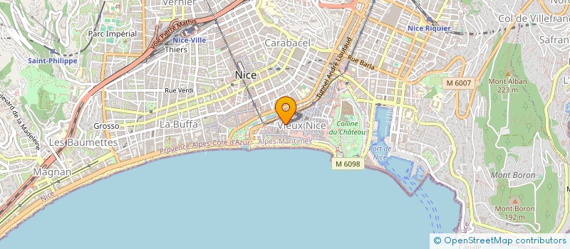 localisation de l'entreprise MONSIEUR CLAUDE DORVIL à NICE