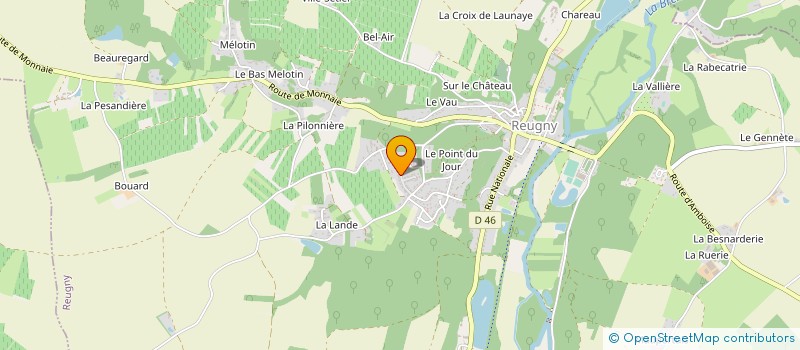 localisation de l'entreprise MONSIEUR CLAUDE DOUZILLE  REUGNY