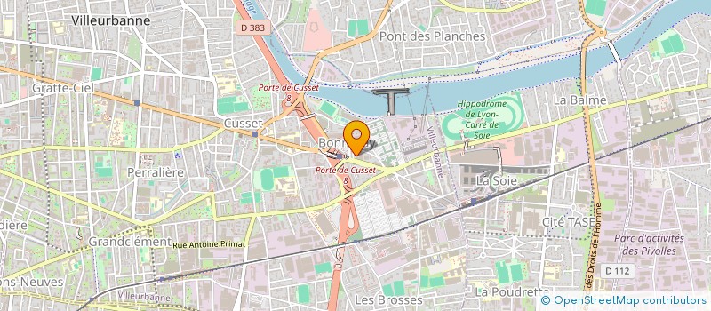 localisation de l'entreprise MONSIEUR CLAUDE DREVET à VILLEURBANNE