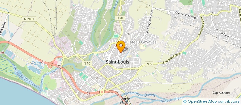localisation de l'entreprise MONSIEUR CLAUDE DUBARD à SAINT-LOUIS