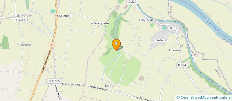 localisation de l'entreprise MONSIEUR CLAUDE DUBEDAT  HURE