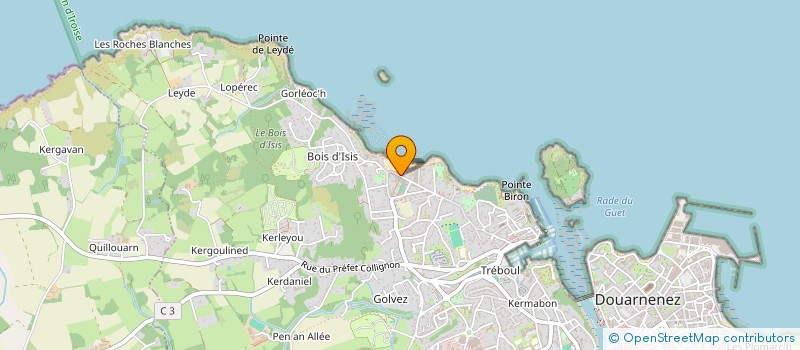 localisation de l'entreprise MONSIEUR CLAUDE DUBOIS  DOUARNENEZ