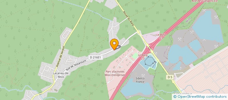 localisation de l'entreprise MONSIEUR CLAUDE DUBOURG  MIOS