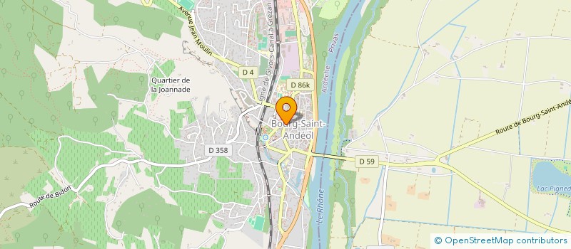 localisation de l'entreprise MONSIEUR CLAUDE DUBOUT  BOURG-SAINT-ANDEOL