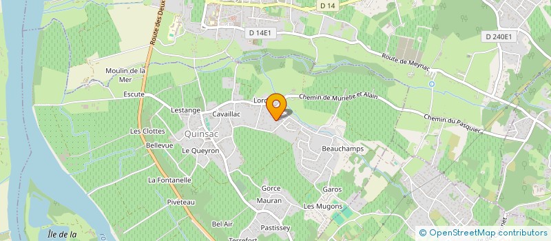 localisation de l'entreprise MONSIEUR CLAUDE DUFAY  QUINSAC