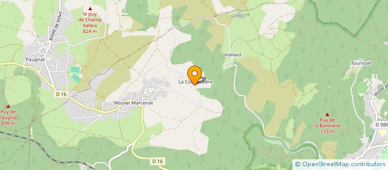 localisation de l'entreprise MONSIEUR CLAUDE DUGOUR  VOLVIC