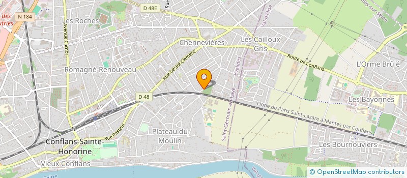 localisation de l'entreprise MONSIEUR CLAUDE DUHAMEL  CONFLANS-SAINTE-HONORINE