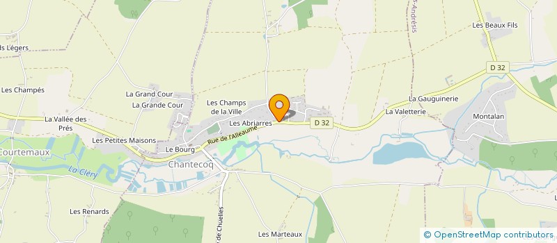 localisation de l'entreprise MONSIEUR CLAUDE DULOISY à CHANTECOQ