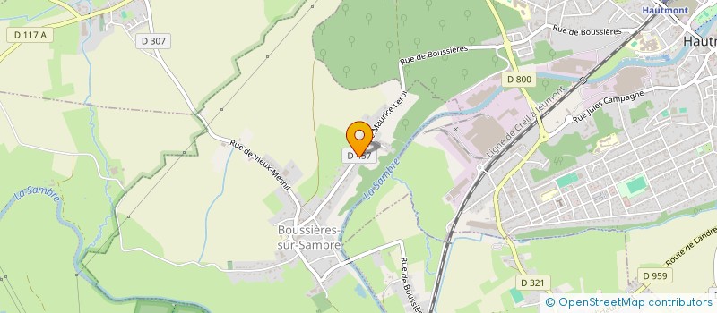 localisation de l'entreprise MONSIEUR CLAUDE DUPONT  BOUSSIERES-SUR-SAMBRE