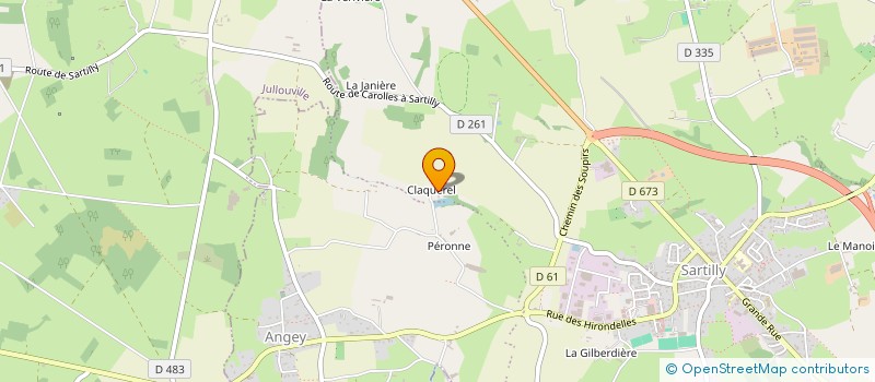 localisation de l'entreprise MONSIEUR CLAUDE DUPONT  SARTILLY-BAIE-BOCAGE