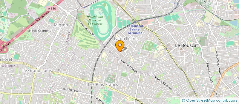 localisation de l'entreprise MONSIEUR CLAUDE DUPRE  LE BOUSCAT