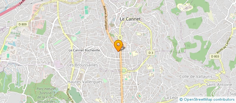 localisation de l'entreprise MONSIEUR CLAUDE DUPUY à LE CANNET