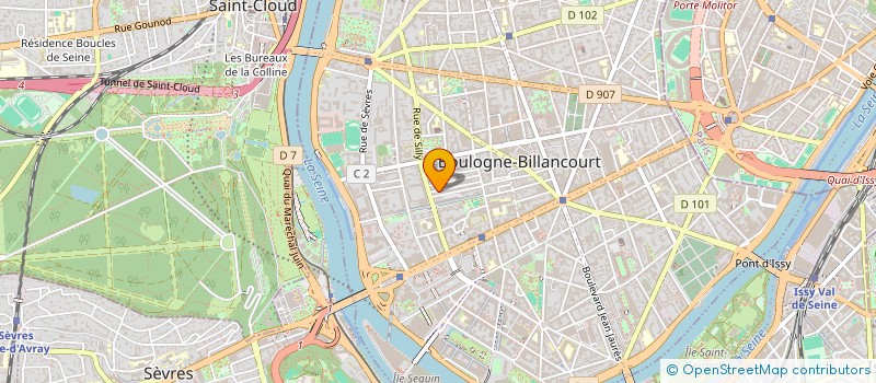 localisation de l'entreprise MONSIEUR CLAUDE DURAND à BOULOGNE-BILLANCOURT