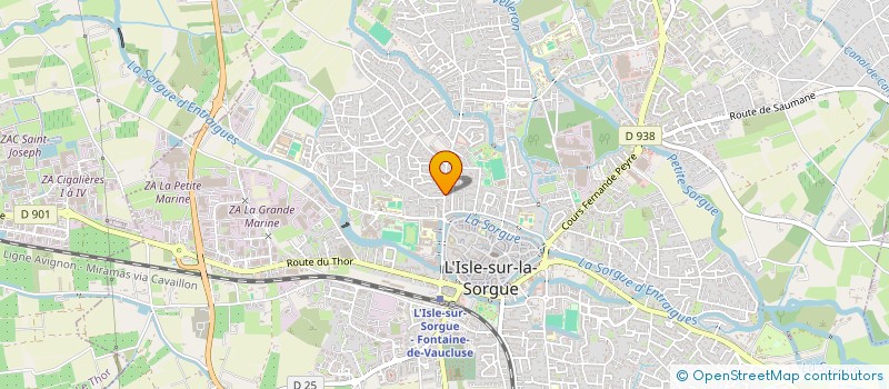 localisation de l'entreprise MONSIEUR CLAUDE DURAND à L'ISLE-SUR-LA-SORGUE