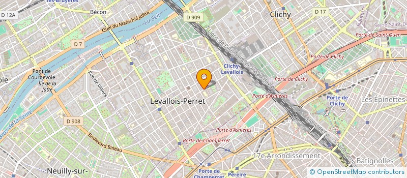 localisation de l'entreprise MONSIEUR CLAUDE DURAND à LEVALLOIS-PERRET