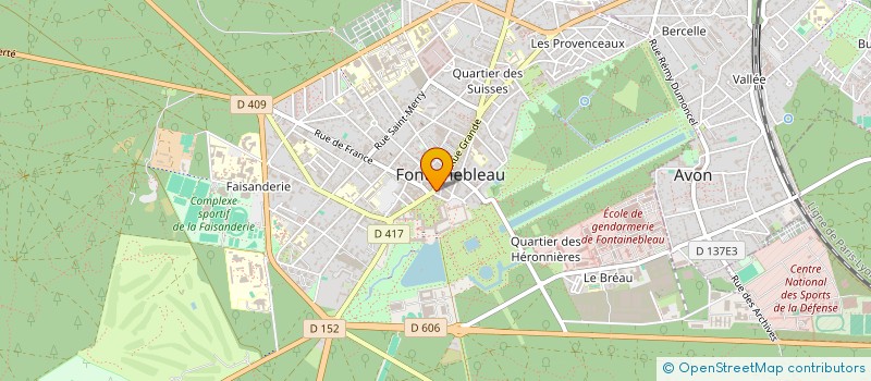 localisation de l'entreprise MONSIEUR CLAUDE DURAND-LUDIER  FONTAINEBLEAU