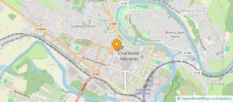 localisation de l'entreprise MONSIEUR CLAUDE DURBECQ à CHARLEVILLE-MEZIERES