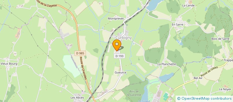 localisation de l'entreprise MONSIEUR CLAUDE DURIX  SAINT-SYMPHORIEN-DES-BOIS