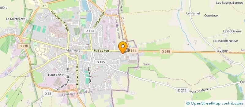 localisation de l'entreprise MONSIEUR CLAUDE DURONCERAY  MAMERS