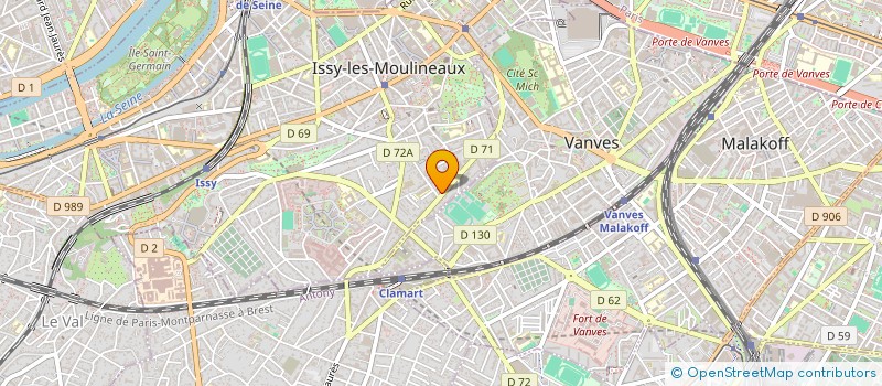 localisation de l'entreprise MONSIEUR CLAUDE DUTHUIT à ISSY-LES-MOULINEAUX