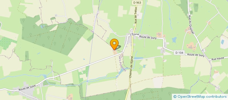 localisation de l'entreprise MONSIEUR CLAUDE DUTOICT  SARS-POTERIES