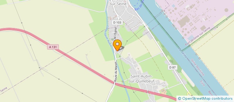 localisation de l'entreprise MONSIEUR CLAUDE DUVAL  SAINT-AUBIN-SUR-QUILLEBEUF