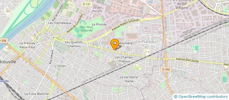 localisation de l'entreprise MONSIEUR CLAUDE DUVILLAGE  SARTROUVILLE