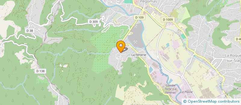 localisation de l'entreprise MONSIEUR CLAUDE ELKAIM  PEGOMAS