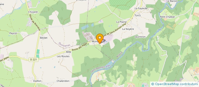 localisation de l'entreprise MONSIEUR CLAUDE ENTRESSANGLE à ARDOIX