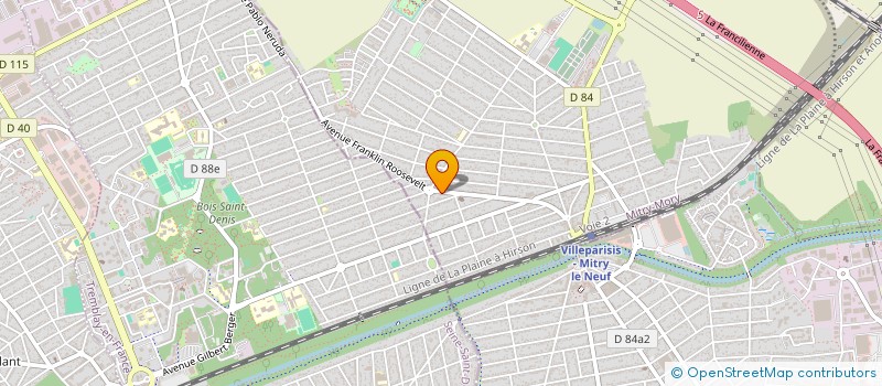 localisation de l'entreprise MONSIEUR CLAUDE-ERIC KUMBA DO ANGUSI  MITRY-MORY