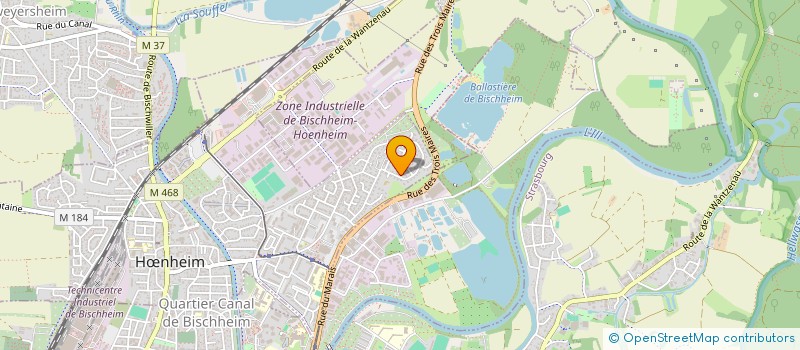 localisation de l'entreprise MONSIEUR CLAUDE ERLACHER  HNHEIM