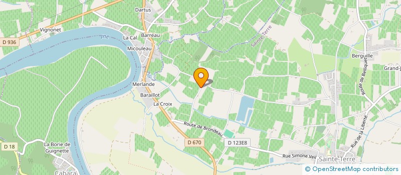 localisation de l'entreprise MONSIEUR CLAUDE ESCAICHE  SAINTE-TERRE