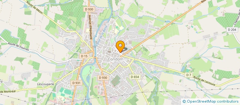 localisation de l'entreprise MONSIEUR CLAUDE ESPERON  CONDOM