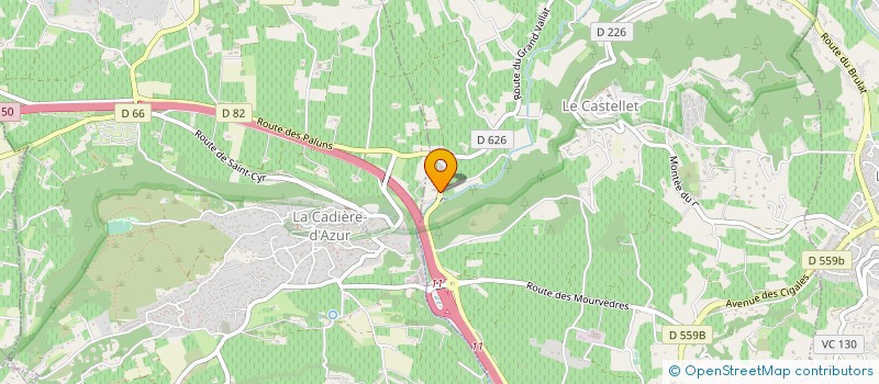 localisation de l'entreprise MONSIEUR CLAUDE ESTRAYER  LE CASTELLET