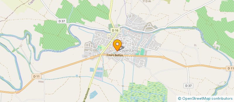 localisation de l'entreprise MONSIEUR CLAUDE EUGONE à CAPESTANG