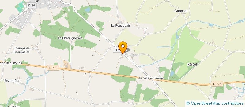 localisation de l'entreprise MONSIEUR CLAUDE EVAIN  AVESSAC