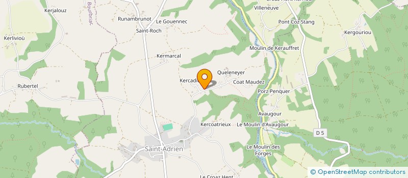 localisation de l'entreprise MONSIEUR CLAUDE EVEN  SAINT-ADRIEN