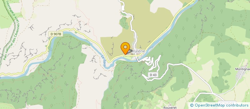 localisation de l'entreprise MONSIEUR CLAUDE FAGES  MASSEGROS CAUSSES GORGES