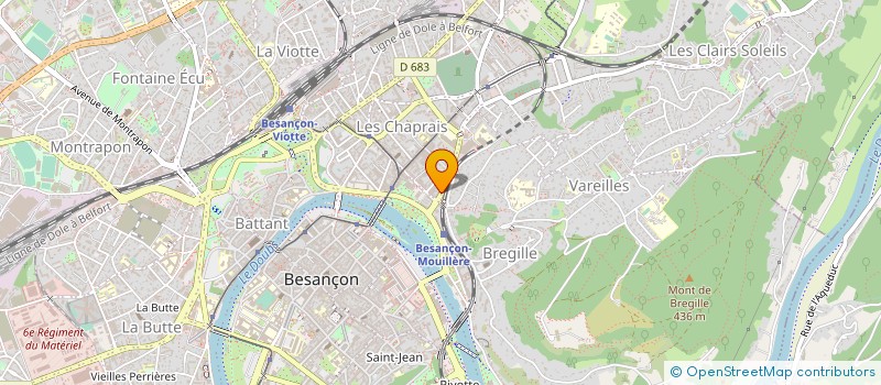 localisation de l'entreprise MONSIEUR CLAUDE FAIVRE à BESANCON