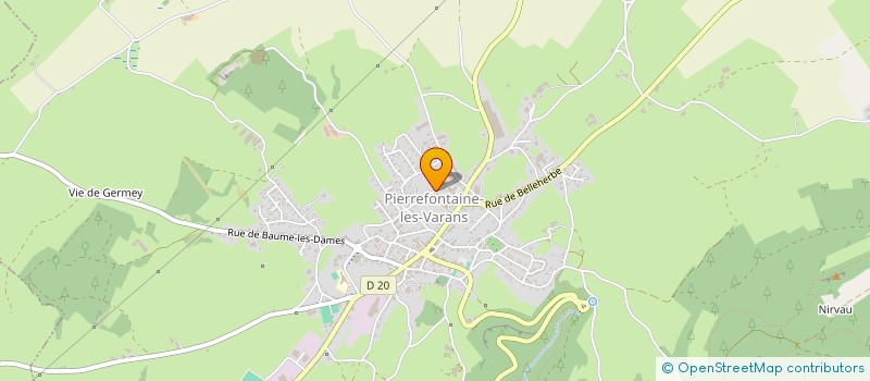 localisation de l'entreprise MONSIEUR CLAUDE FAIVRE à PIERREFONTAINE-LES-VARANS