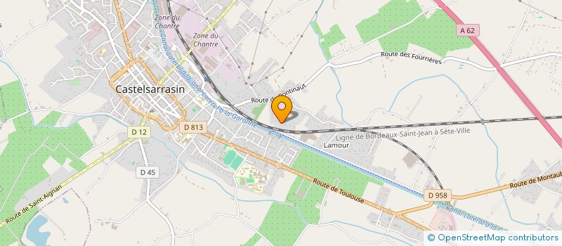 localisation de l'entreprise MONSIEUR CLAUDE FAIVRE  CASTELSARRASIN