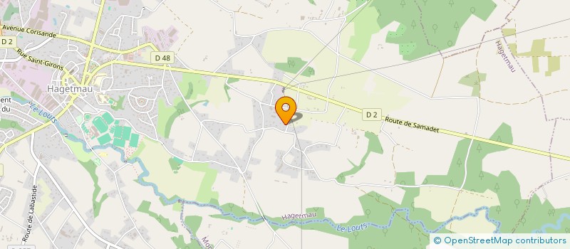 localisation de l'entreprise MONSIEUR CLAUDE FALCO  HAGETMAU
