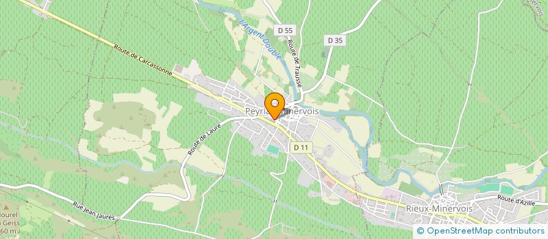 localisation de l'entreprise MONSIEUR CLAUDE FANGEAU  CAUNES MINERVOIS