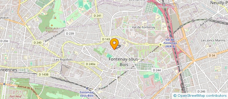 localisation de l'entreprise MONSIEUR CLAUDE FARENC à FONTENAY-SOUS-BOIS