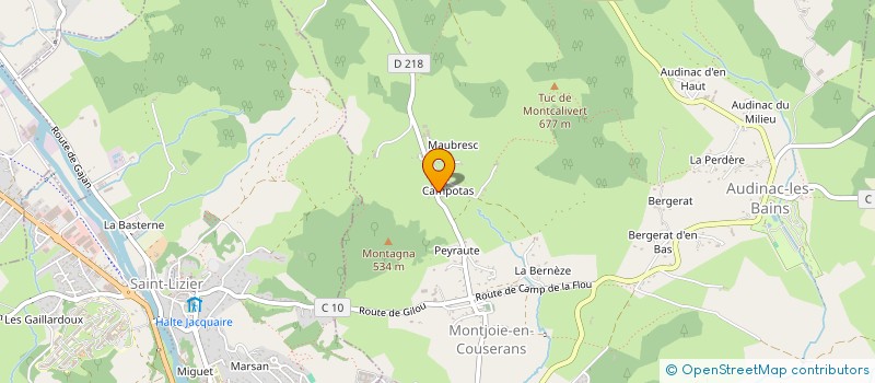 localisation de l'entreprise MONSIEUR CLAUDE FAULIN à MONTJOIE-EN-COUSERANS