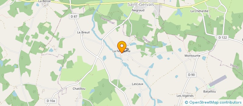 localisation de l'entreprise MONSIEUR CLAUDE FAUPIN à CHERONNAC