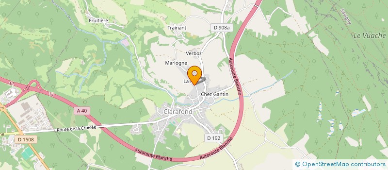 localisation de l'entreprise MONSIEUR CLAUDE FAVRE  CLARAFOND-ARCINE