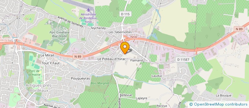 localisation de l'entreprise MONSIEUR CLAUDE FERCHAUD  YVRAC