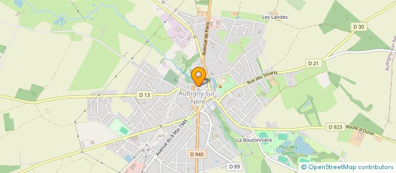 localisation de l'entreprise MONSIEUR CLAUDE FERE à AUBIGNY-SUR-NERE