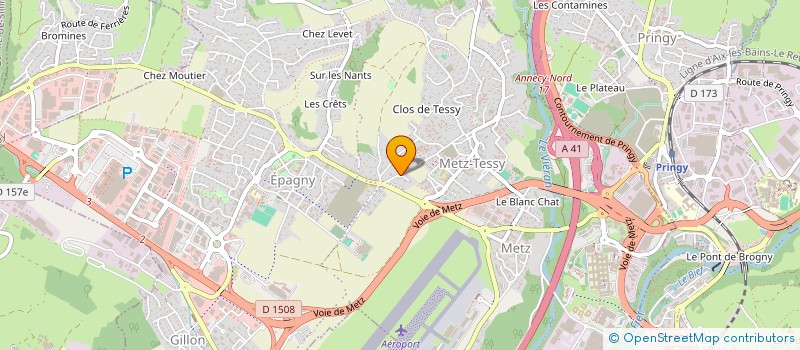 localisation de l'entreprise MONSIEUR CLAUDE FEROTIN  EPAGNY METZ-TESSY